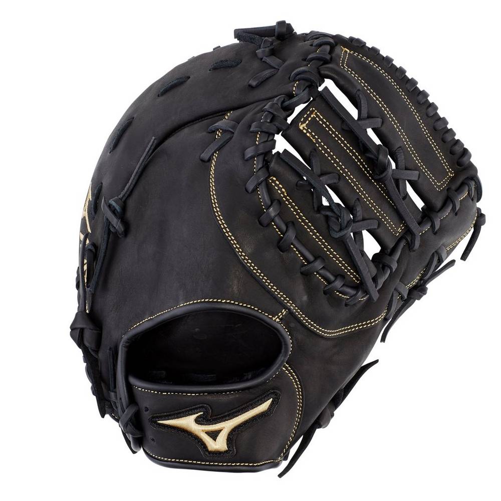 Catchers Mitt Mizuno Baseball MVP Prime First Base 12.5" - Mulher - Pretas - NIRZQ3215